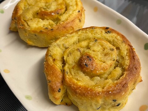 豆腐入り❣️スイートポテトのおやつパン